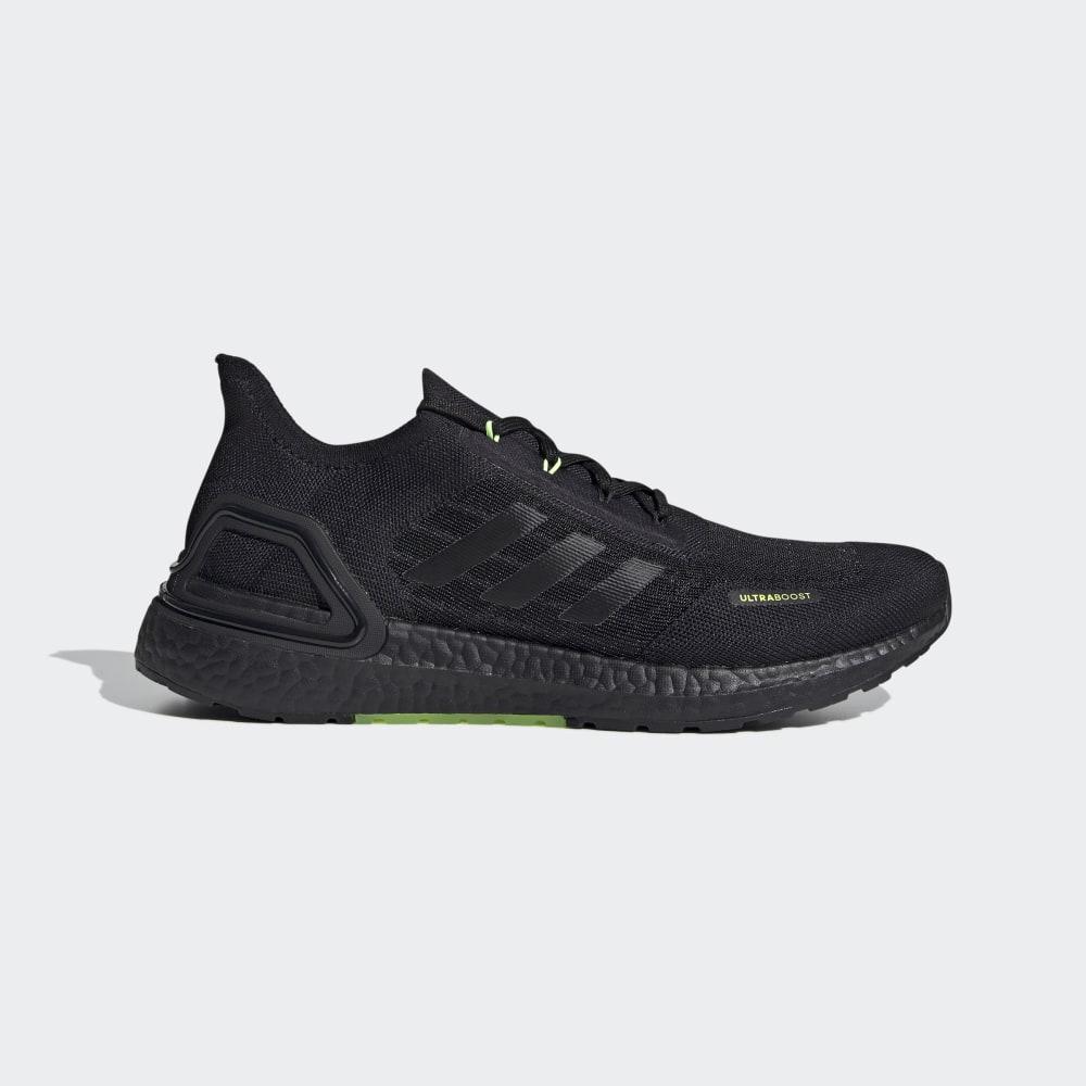 Adidas Men's Ultraboost SUMMER.RDY Running Shoes Black/Green Ireland EG0750